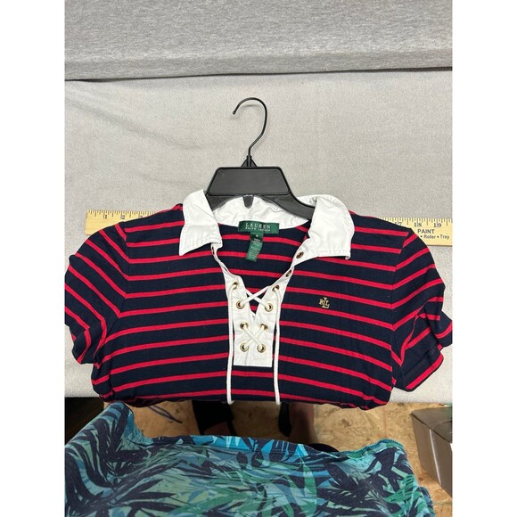 Ralph Lauren Blue with Ted Stripes size M Polo - Picture 10 of 12
